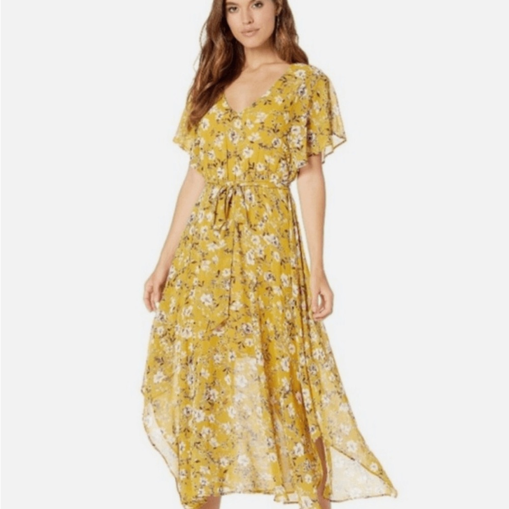 Paloma Floral Midi Dress Size S